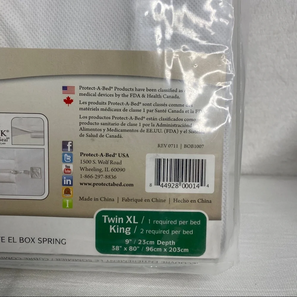 PROTECT A BED BED BUG PROOF encasement TWIN XL